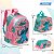 Kit Mochila Infantil Feminina Stitch Lancheira Estojo Rosa - Imagem 1