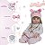 Bebê Reborn Boneca Valentina 46cm Loira Fofinha + Itens - Imagem 4