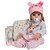 Bebê Reborn Boneca Valentina 46cm Loira Fofinha + Itens - Imagem 1