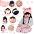 Boneca Reborn Realista Morena Enxoval Completo Fofinha - Imagem 3