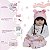 Boneca Reborn Realista Morena Enxoval Completo Fofinha - Imagem 4