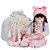 Boneca Reborn Realista Morena Enxoval Completo Fofinha - Imagem 1