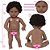 Boneca Reborn Negra 46cm Vestido Rosa Enxoval Completo - Imagem 7