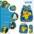 Kit Mochila Infantil Escolar Pokémon Lancheira Estojo Azul - Imagem 3