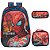 Kit Mochila Infantil Homem Aranha Desenho Costas Resistente - Imagem 1