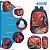 Kit Mochila Infantil Homem Aranha Desenho Costas Resistente - Imagem 3
