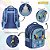Mochila Infantil Escolar Stitch Costas Resistente Cor Azul - Imagem 3