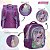 Mochila Escolar Infatil Stitch Lilás Angel Feminina Grande - Imagem 3