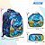 Kit Mochila Infantil Stitch Costas Lancheira Estojo Cor Azul - Imagem 4