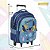Mochila Infantil Masculina Rodinha Stitch Tam G Cor Azul - Imagem 4