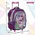 Mochila Infantil De Rodinhas Lilo E Stitch Angel Cor Roxo - Imagem 4