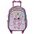 Mochila Infantil Feminina Angel Stitch Rodinha Alto Relevo - Imagem 1