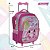 Mochila Infantil Stitch Angel Rodinhas Tam G Cor Rosa - Imagem 4