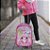 Mochila Infantil Stitch Angel Rodinhas Tam G Cor Rosa - Imagem 5