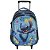Mochila Infantil Escolar Com Rodinhas Stitch 3d Cor Azul - Imagem 7