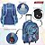 Mochila Infantil Rodinha Lilo Stitch Angel Tam G Cor Azul - Imagem 3