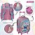 Mochila Infantil Rodinha Stitch Angel 3d Cor Rosa Creche - Imagem 3