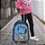 Mochila Infantil Escolar Lilo Stitch 3d Com Rodinha Cor Azul - Imagem 5