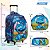 Kit Mochila Infantil Rodinha Stitch 3d Lancheira Estojo - Imagem 4