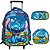 Kit Mochila Infantil Rodinha Stitch 3d Lancheira Estojo - Imagem 1