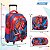 Kit Mochila Infantil Homem Aranha Rodinha 3d Resistente - Imagem 4