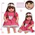 Boneca Reborn Bebê Valentina 46cm Corpo De Vinil Pode Banho - Imagem 6