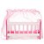 Berço De Boneca Com Mosquiteiro Rosa Em Mdf Divertido - Imagem 1