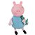 Boneco George Crescendo Com A Peppa Pig Cor Azul Baby Brink - Imagem 1