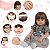 Bebê Reborn Boneca Silicone 46cm Com Lindos Itens Pode Banho - Imagem 3