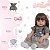 Bebê Reborn Boneca Silicone 46cm Com Lindos Itens Pode Banho - Imagem 4