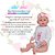 Bebe Reborn Menina 100% Silicone Princesa Kit 09 Acessórios - Imagem 2