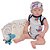 Boneco Bebe Reborn Realista Silicone 48cm Menino + Itens - Imagem 1