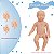 Kit 3 Boneco Bebê Reborn Molde Levi 43cm Olho Fechado - Imagem 4