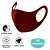 10 Máscaras Laváveis Reutilizável Bordô Cuidado Pessoal - Imagem 3
