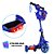 Brinquedo Patinete Capitão América Scooter 3 Rodas c Cesta - Imagem 5