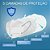 Kit 200 Máscaras Descartáveis KN95 PFF2 Branca c Clip Nasal - Imagem 8