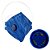 50 Máscaras Descartáveis com Respirador KN910 PFF2 Azul - Imagem 3