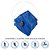100 Máscaras Descartáveis com Respirador KN910 PFF2 Azul - Imagem 2