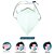 10 Máscaras Descartáveis KSN PFF2 Branca com Clip Nasal - Imagem 5