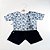 Roupa para Boneca - Conjunto Short e Camiseta Marítimo - Cantinho da Boneca - Imagem 1