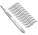 KIT DERMAPLANING CABO BISTURI N° 3 + 10 LÂMINAS N° 10 - Imagem 1