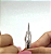 AGULHA EASY CLICK IMPORTADA 3 PONTAS LINEAR RETA - Imagem 1