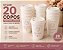Copos Descartáveis Personalizados Com Tampa para café 180ml | Kit 20 ou 50 Unidades - Imagem 4