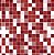 Papel de Parede Adesivo Pastilha Vermelho e Branco - Imagem 2