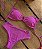Conjunto Argolas Rosa - Imagem 1