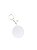CHAVEIRO REDONDO ACRILICO BRANCO 3MM PCT 5 UNIDADES 5X5CM - Imagem 1