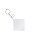 CHAVEIRO QUADRADO ACRILICO BRANCO 3MM PCT 5 UNIDADES 5X5CM - Imagem 1