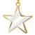 ENFEITE ESTRELA OURO C/ACRILICO CRISTAL DTF UV-SUBLIMAÇÃO - Imagem 1