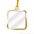 ENFEITE QUADRADO OURO C/ACRILICO CRISTAL DTF UV-SUBLIMAÇÃO - Imagem 1