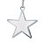 ENFEITE ESTRELA PRATA C/MDF SUBLIMAÇÃO 3MM UN - Imagem 1